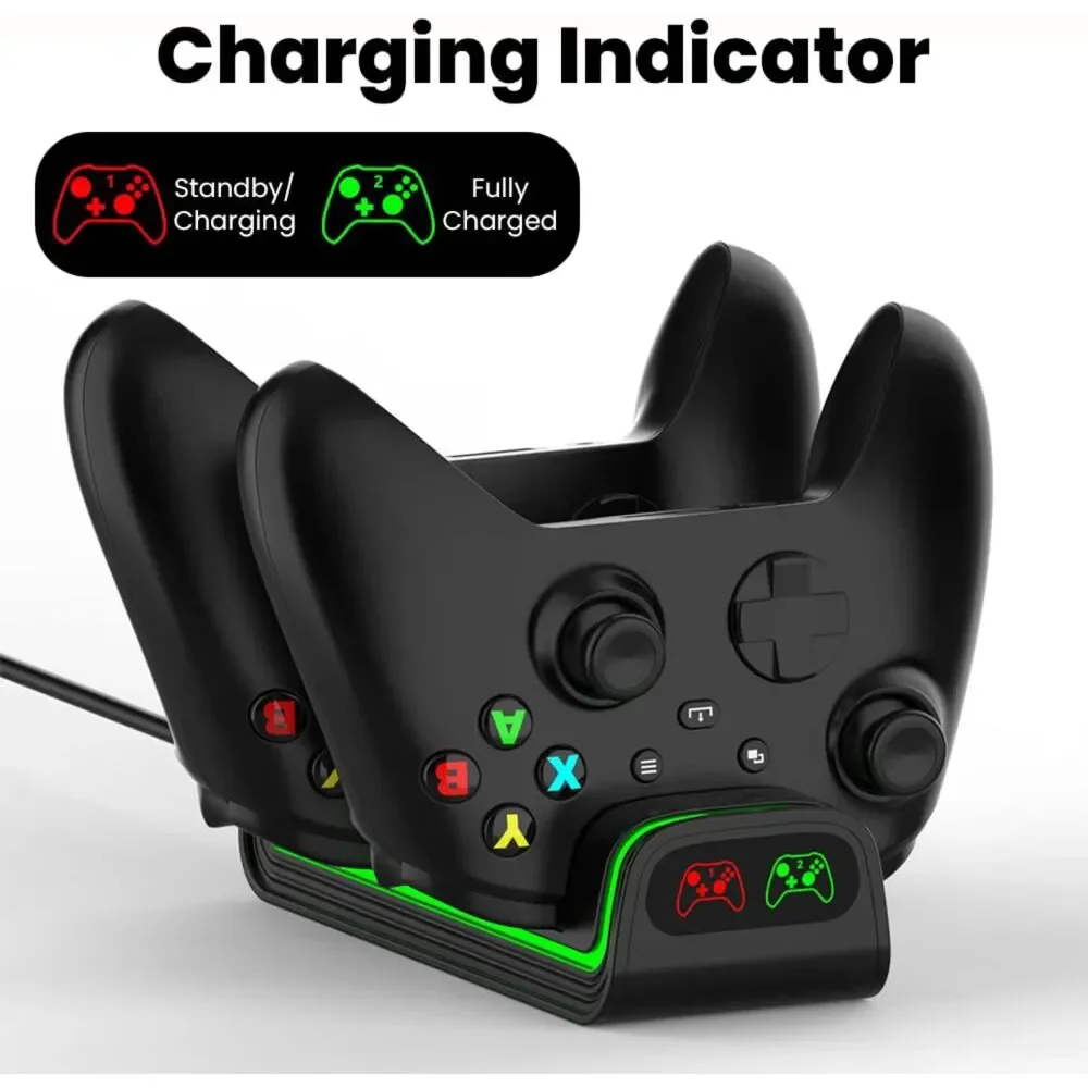 Xbox Controller Charger Station 2 Rechargeable Battery Packs Xbox One Series X S